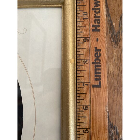 Pressed Flower & Butterfly Artwork In Gold Frame Oval Matting Design Vintage Wal - Picture 5 of 7